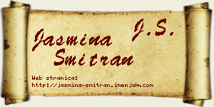 Jasmina Šmitran vizit kartica